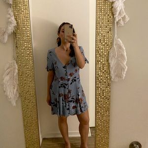 Urban Outfitters Floral Button-up mini Dress